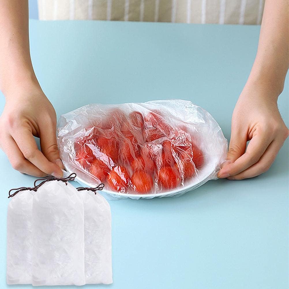 100pcs Disposable Flexible Transparent Plastic Food Storage Bags – Resealable & Multi-Purpose - Food-Grade Fresh-Keeping, Dust & Insect-Proof, Kitchen Accessories - Disposable Food Wrap