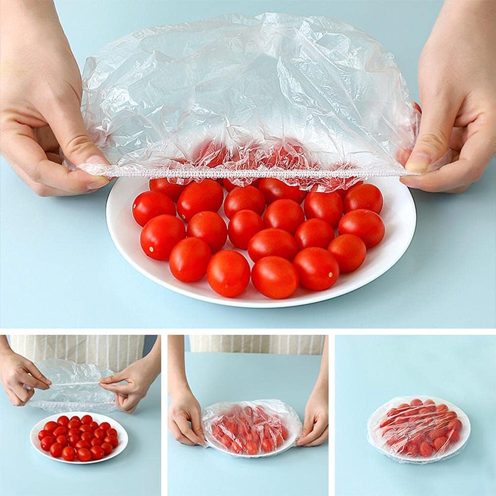 100pcs Disposable Flexible Transparent Plastic Food Storage Bags – Resealable & Multi-Purpose - Food-Grade Fresh-Keeping, Dust & Insect-Proof, Kitchen Accessories - Disposable Food Wrap