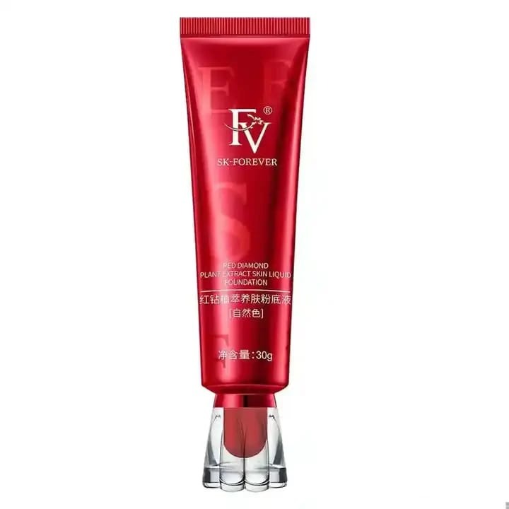 FV SK-FOREVER Liquid Foundation – Lightweight Oil-Control Formula with Peptides & Bird’s Nest Extract – Nourishing Ivory Shade Base Makeup (30g Tube)