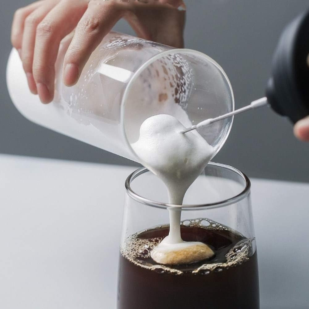 2 in 1 Rechargeable Milk Frother Wand – Powerful Handheld Whisk & Drink Mixer for Coffee, Latte, Cappuccino, Hot Chocolate