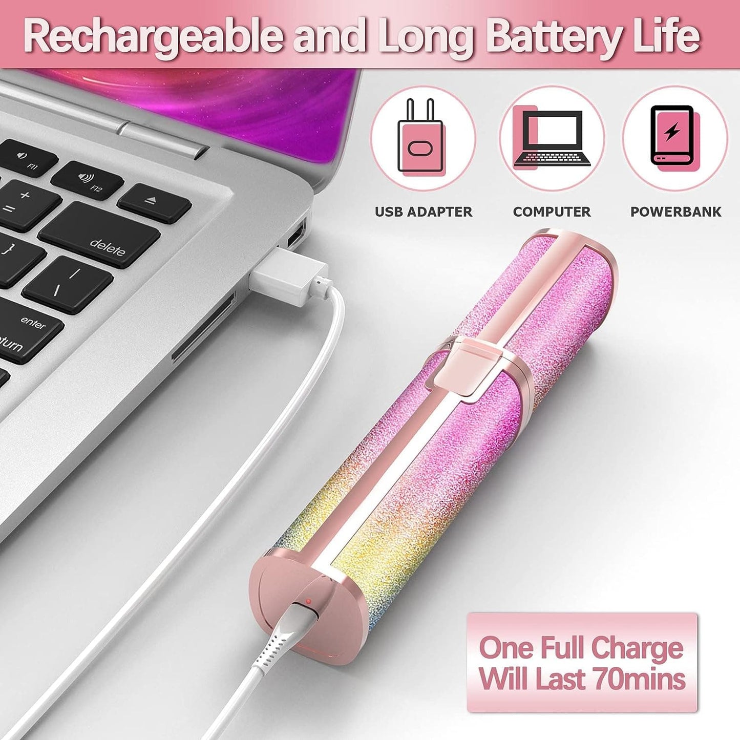 2 in 1 Electric Eyebrow Trimmer and Shaver, Rechargeable Flawless Hair Remover 2 in 1 Hair Remover Trimmer For Women, Electric Flawless Facial Machine Razor, Painless Eyebrow Removal