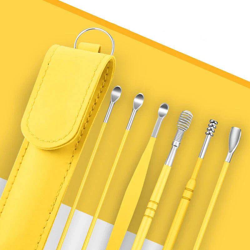 Pcs Stainless Steel Ear Cleaner Set – Ear Wax Removal Curette Kit with Pickers