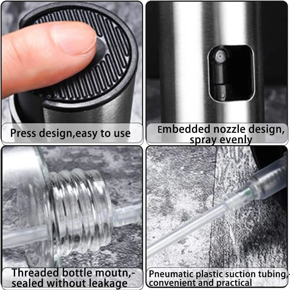 Cooking Oil Sprayer – Glass Oil Spray Bottle for Kitchen, BBQ, Baking, Grilling, Vinegar & Sauce