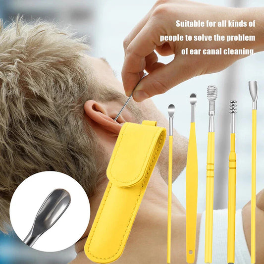 Pcs Stainless Steel Ear Cleaner Set – Ear Wax Removal Curette Kit with Pickers