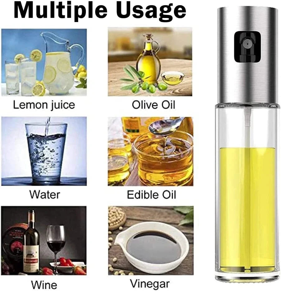 Cooking Oil Sprayer – Glass Oil Spray Bottle for Kitchen, BBQ, Baking, Grilling, Vinegar & Sauce