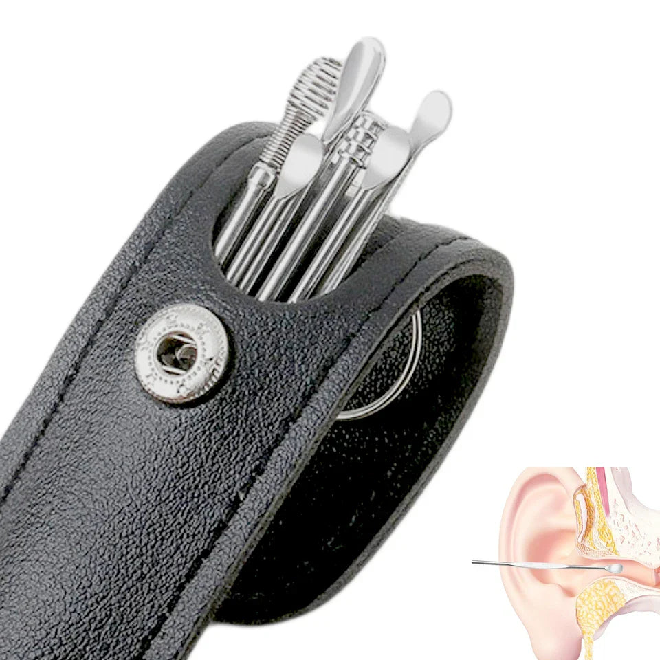 Pcs Stainless Steel Ear Cleaner Set – Ear Wax Removal Curette Kit with Pickers